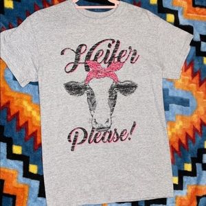 CANVAS WOMENS WESTERN TSHIRT SIZE SMALL